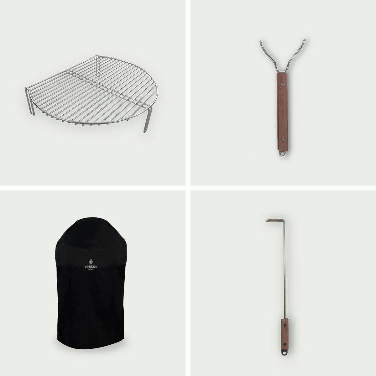 Pack accessoires pour kamado Forest Grill 18 pouces avec ustensiles et équipements de cuisson