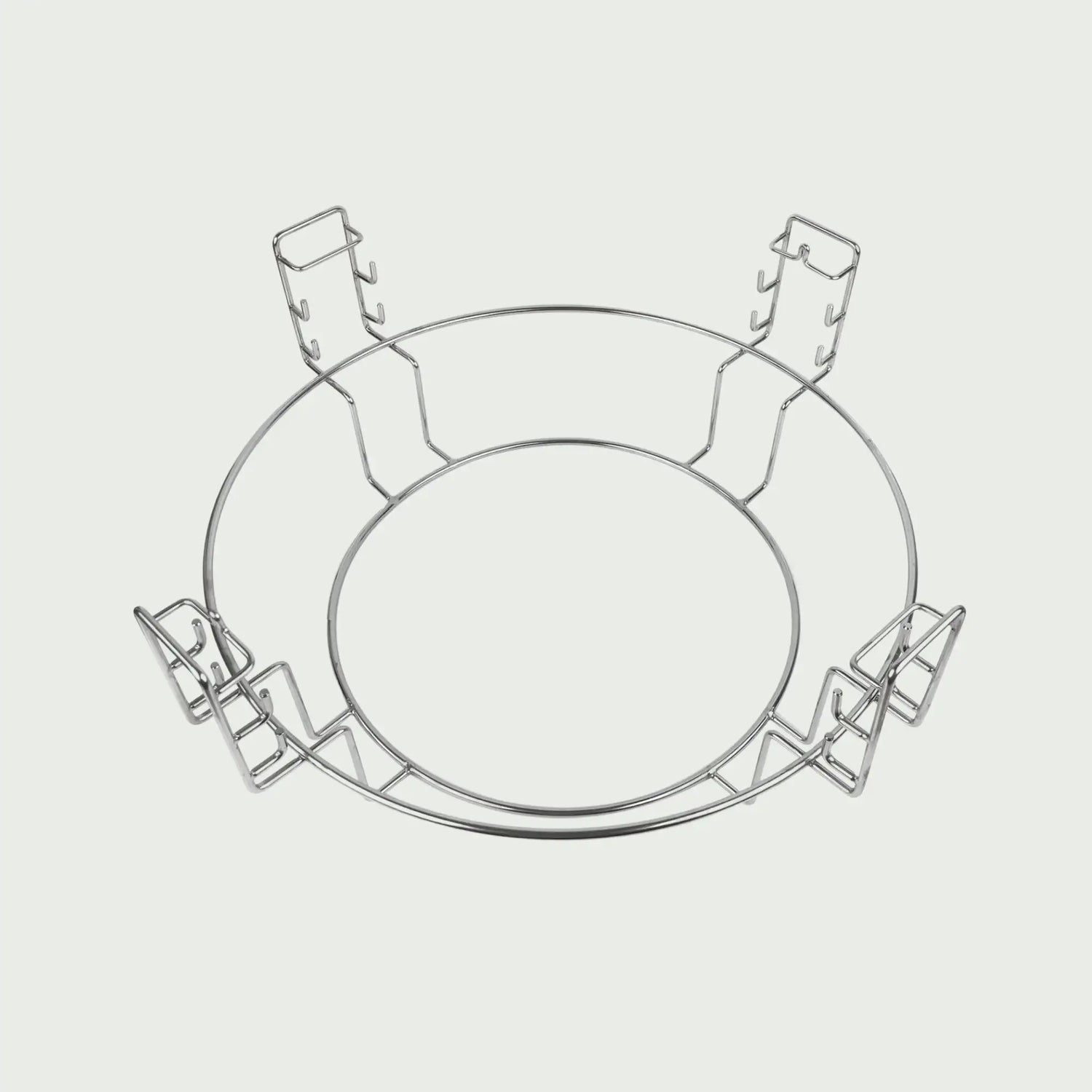 Support de grille de cuisson en inox pour kamado Forest Grill avec système multi-niveaux